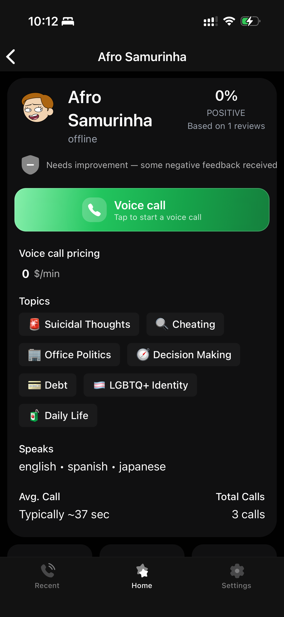 beheard app screenshot showing reviews list